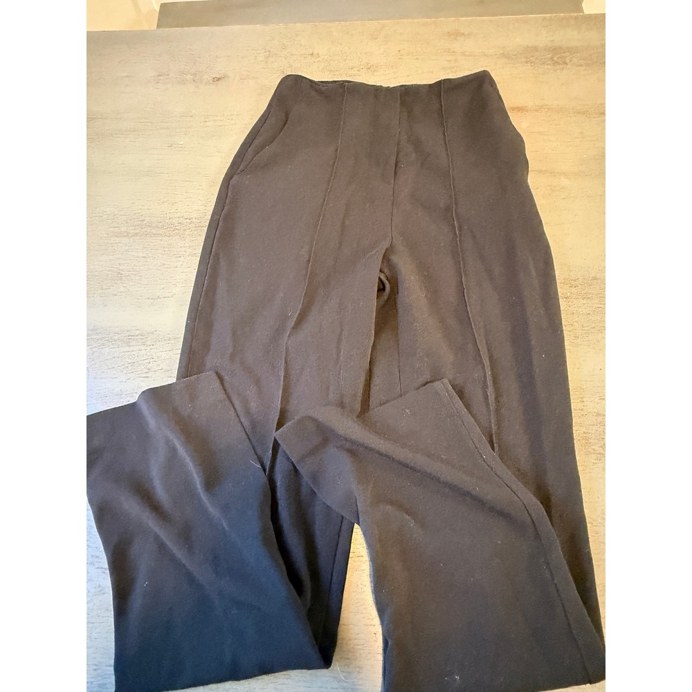 Topshop Black High Waisted Pintuck Seam Trousers Pants US 0 UK 4 EUR 32